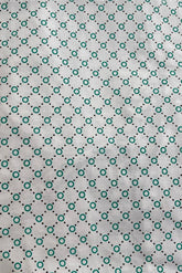 UNISEX GREEN RING DOT PRINTED PATIENT GOWN STYLE BORAS